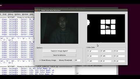 Rubik cube color detection - Python OpenCV