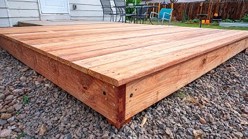 Building a Floating Deck for Under $800 - NO PERMITS
