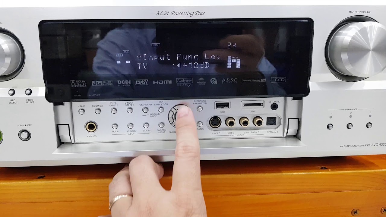How to set up and use the DENON AVC 4320 amplifier - YouTube