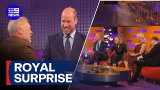 Prince William makes surprise TV appearance alongside A-list panel | 9 News Australia