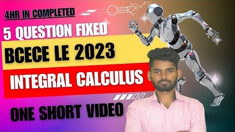 INTEGRAL CALCULUS 🔥| BCECE LE 2023 | ONE SHORT VIDEO 😎| MATHS | GAMMA BETA | MULTIPLE INTEGRAL ETC
