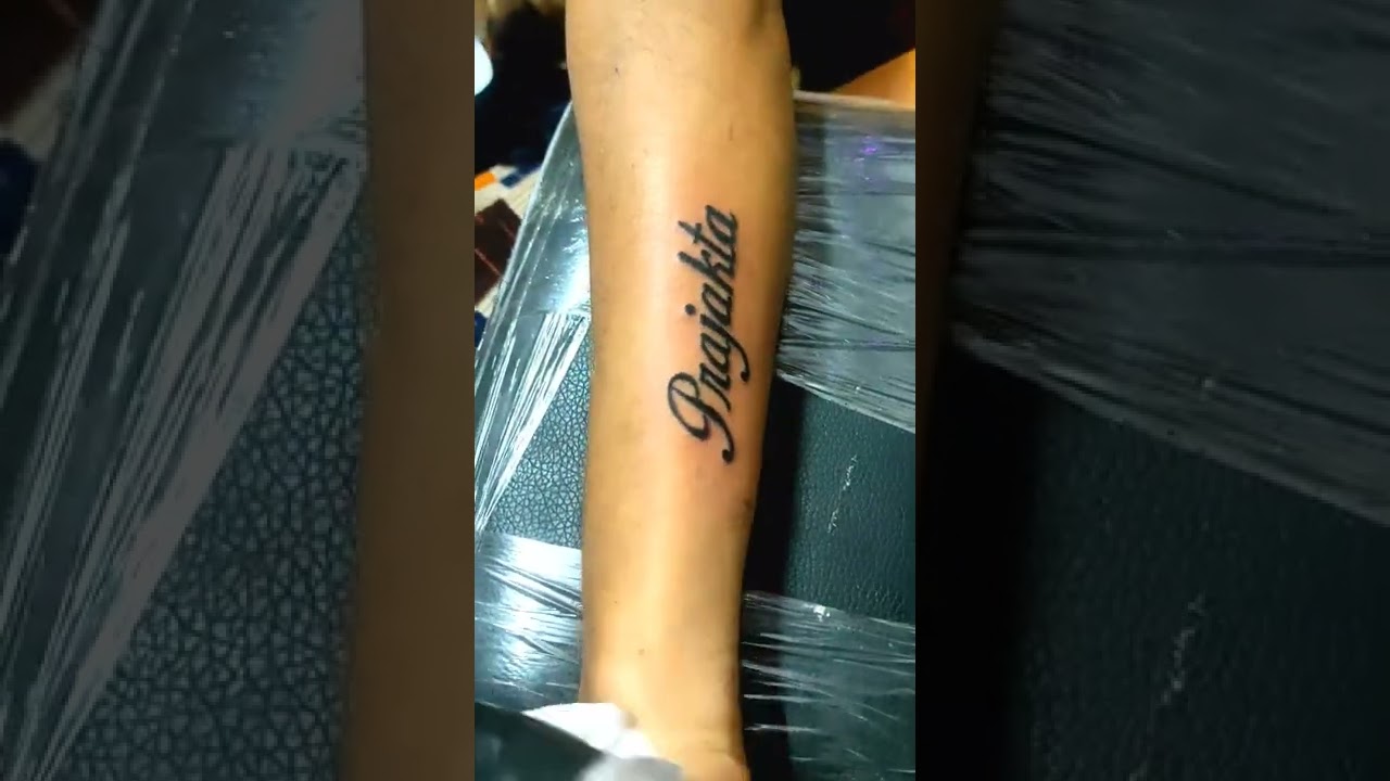 Satvik  free tattoo lettering scetch