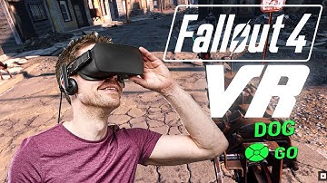 Fallout 4 VR gameplay on HTC Vive headset + GTX 1070 Ti PC Bethesda demo mod 2017