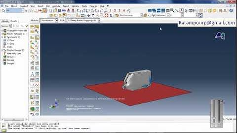 Impact of a water-filled bottle in Abaqus-CEL Simulation