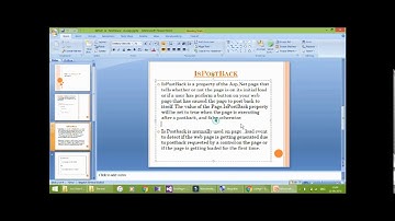What is PostBack or IsPostBack property in asp.net