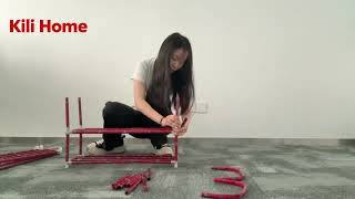 Kili Home-Easy Setup 5 Layer Shoe Rack, Effortless Neat Storage