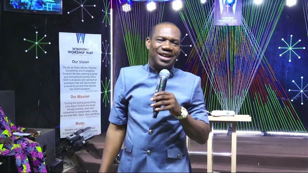 Rev  Dan Akingbelure @ Day 1 Winning worship way Christian Centre Anniversary 2022