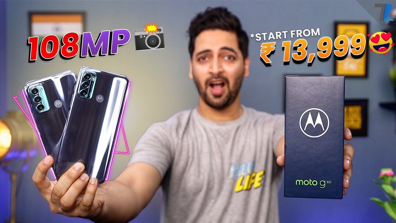 Moto G40 Fusion & G60 - Unboxing & Hands On | 108MP | SD 732G | 6000 mAh | 120Hz Display | Stock OS✔