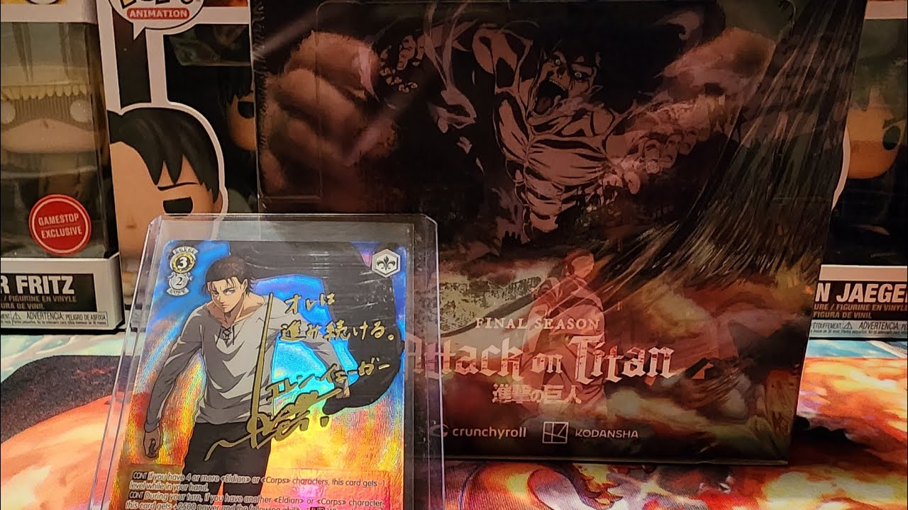 Attack On Titan Final Season Weiss Schwarz Booster Box Opening - Crazy Pull!