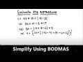 Math genius secrets mastering order of operations with bodmas  bodmas rule  simplify using bodmas