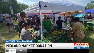 Midland Community Farmers Market donation to Hope Harbour