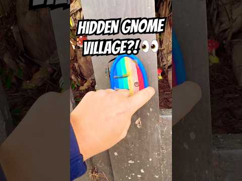 Would you know where to look if you found this hidden gnome village while Geocaching? 👀 Would you know where to look if you found this hidden gnome village while Geocaching? 👀