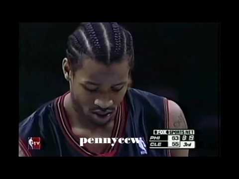 Allen Iverson 54pts FULL Highlights vs Cavs (2001) * Theo Ratliff BLOCK party