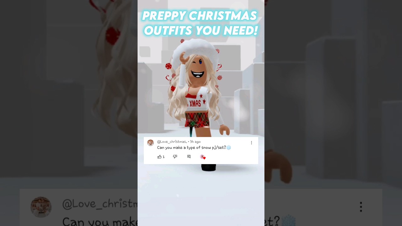 roblox preppy christmas outfit ideas ❄️🎄❤️ user: preppykayxox #preppy, Outfit Ideas