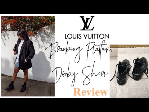 Unboxing Louis Vuitton LV BEAUBOURG PLATFORM DERBY Iconic Monogram canvas  boots