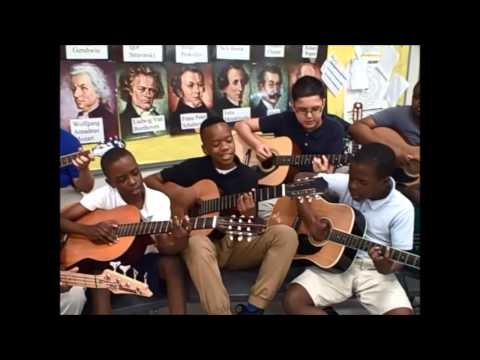 Benoist Farms Elementary School Rock Band- We Are The World unplugged