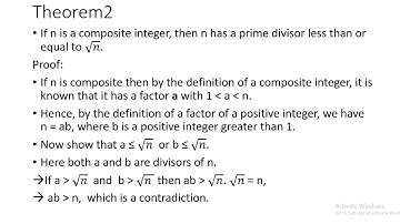 9 Prime and GCD and Euclidean Algorithm