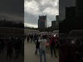 The reaction at Niagara Falls during the total solar eclipse