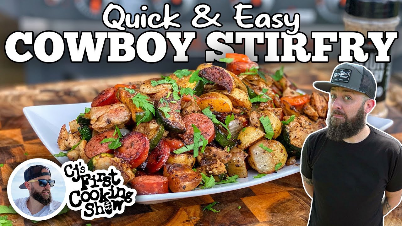 Quick & Easy Cowboy Stir Fry on the Blackstone Griddle YouCookTonight