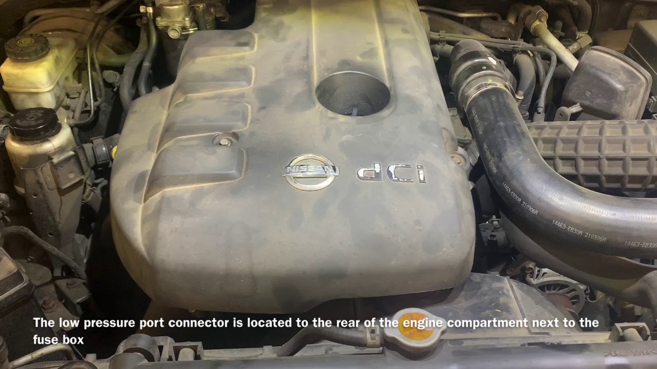 Nissan Navara 2006 Air Conditioning Pressure Ports Location YouTube