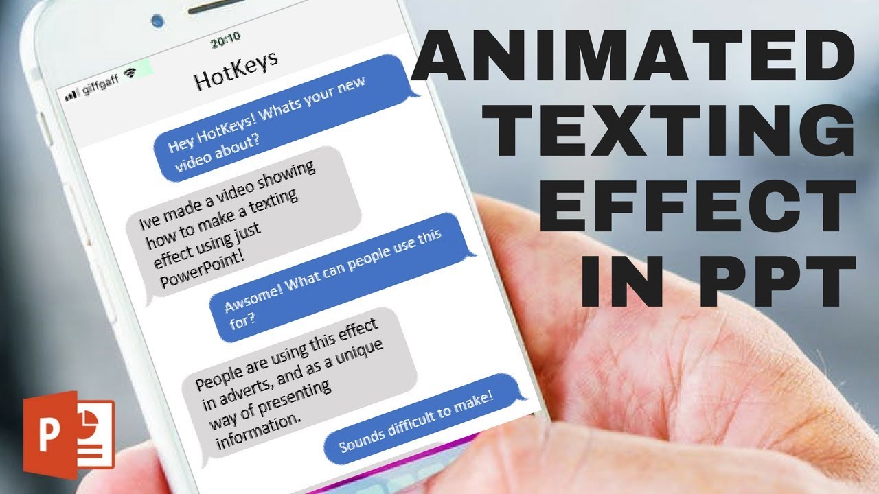 Text message & iMessage animation effect tutorial in - YouTube