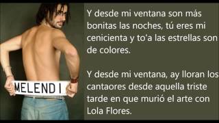 Melendi - Desde mi ventana chords