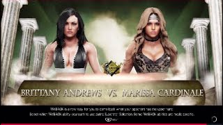 1/4 турнира Undeground champion. Brittany Andrews vs Marissa Cardinale.
