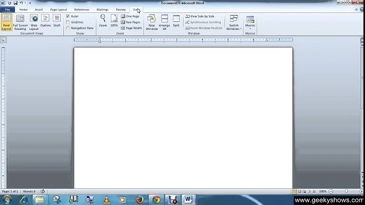 Microsoft Office Word 2010 Working with Multiple Documents