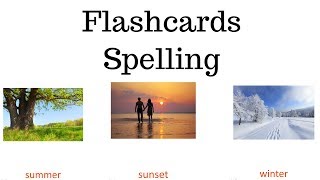 Flashcards Spelling - Weather