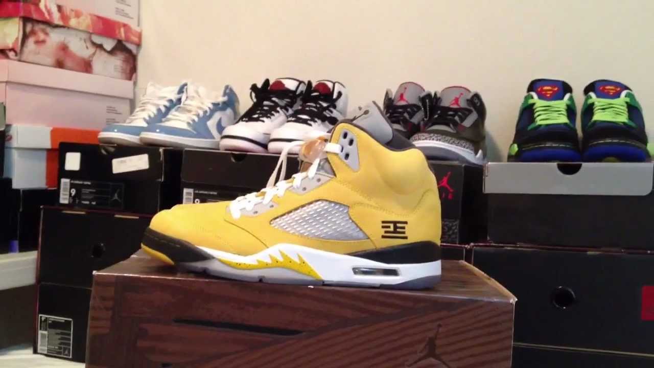 jordan 5 tokyo yellow toe