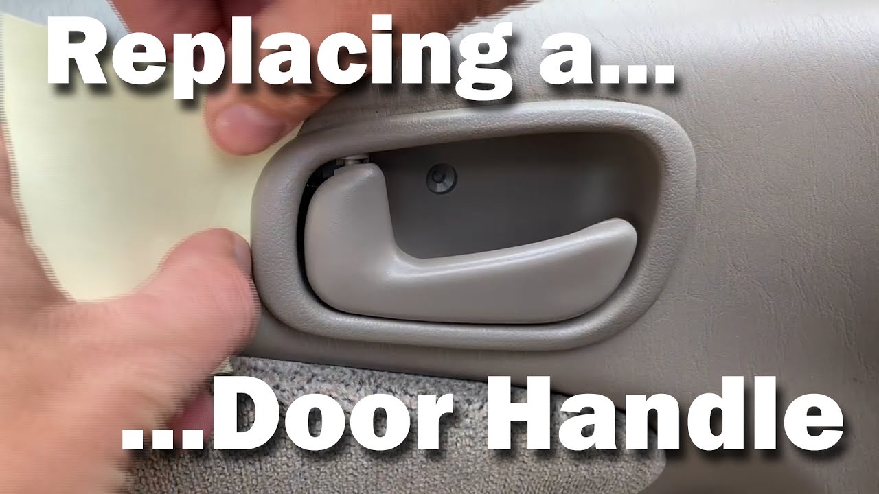 How to replace a Corolla door handle - YouTube