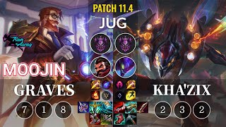 RNW Moojin Graves vs Kha'Zix Jungle - KR Patch 11.4