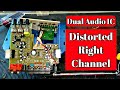 Dual Audio IC mini amplifier right channel distorted sounds dali lang ayusin ito