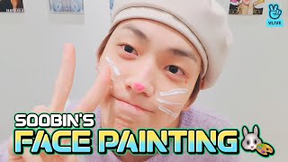 (ENG sub) [VLIVE] TXT - SOOBIN doing face painting