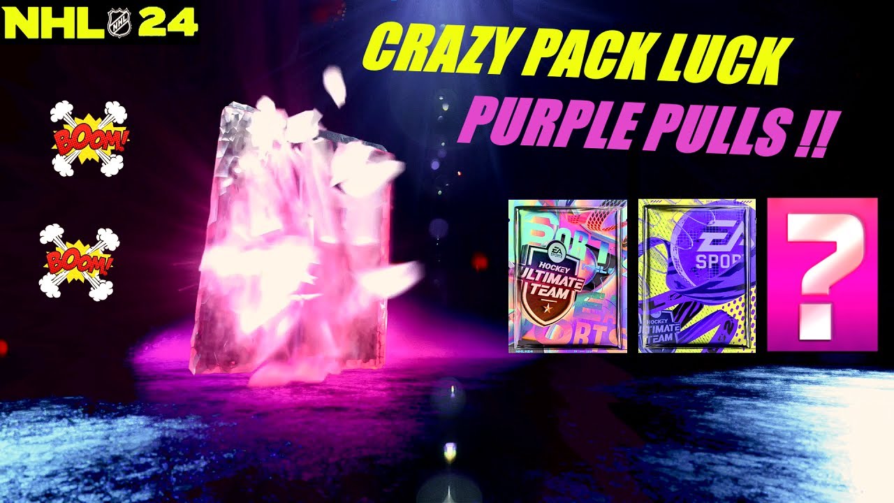 *CRAZY PACK LUCK* PURPLE PULL x 3 | NHL 24 HUT PACK OPENING
