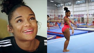 Melanie de Jesus dos Santos training in Houston, TEXAS, USA at Simone Bile's Gym 2022 (ENG Sub)