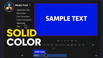 How To Set A Solid Color Background In Davinci Resolve 20