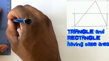 TRIANGLE equal in AREA to a given RECTANGLE