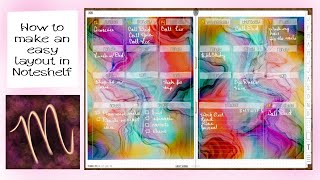 Make an EASY Weekly Layout - Digital Plan with Me - Noteshelf