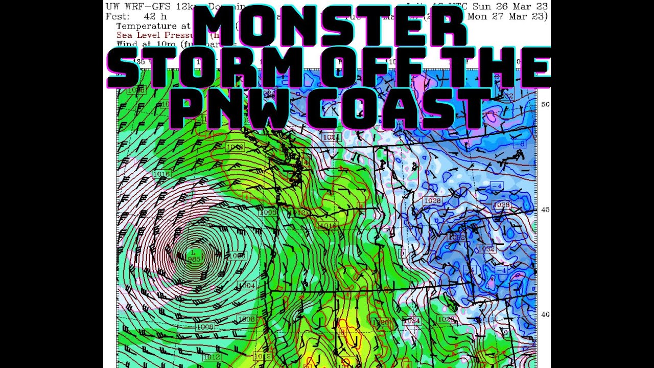 Big Storm organizing off the Pacific NW! - YouTube
