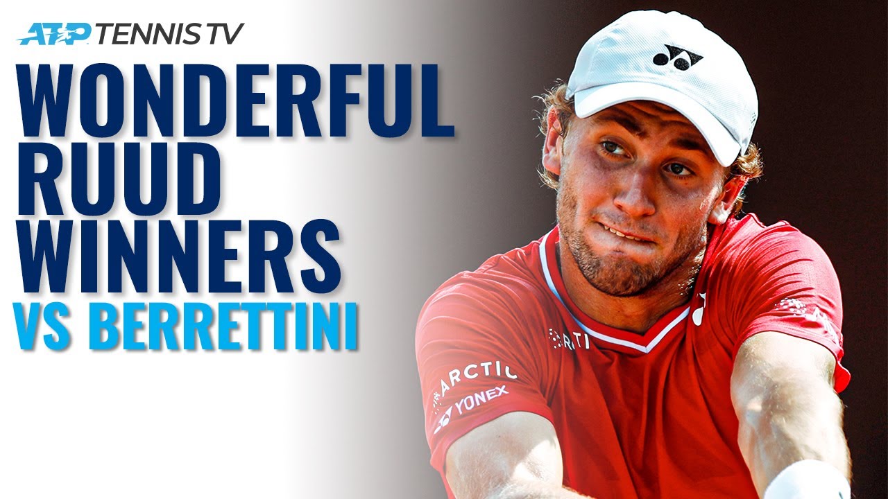 Wonderful Casper Ruud Winners v Berrettini! Rome 2020 Quarter-Finals