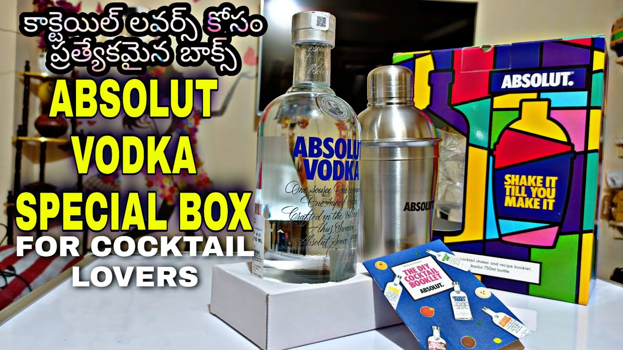 Absolut vodka 2020 unboxing and review, Absolute vodka cocktail recipes