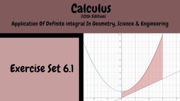 Calculus: 10th Edition, Chapter:06, Exercise Set: 6.1