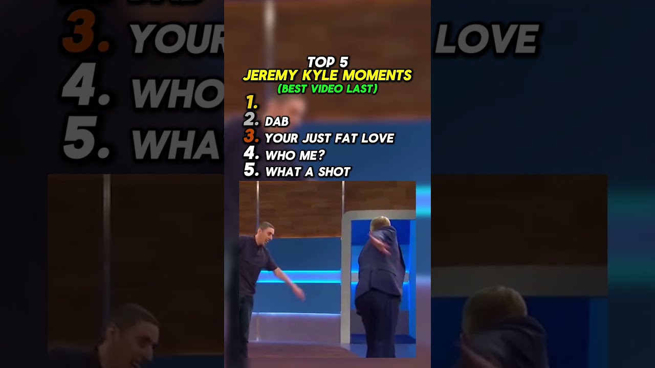 Top 5 Jeremy Kyle Moments Top5 Jeremykyle Show British Britishhumor Funny