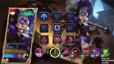 Ruby Offlane Rotation | Ruby Best Build 2021 | Build Top 1 Global Ruby Gameplay - MLBB