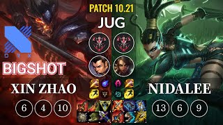 DRX BigShot Xin Zhao vs Nidalee Jungle - KR Patch 10.21