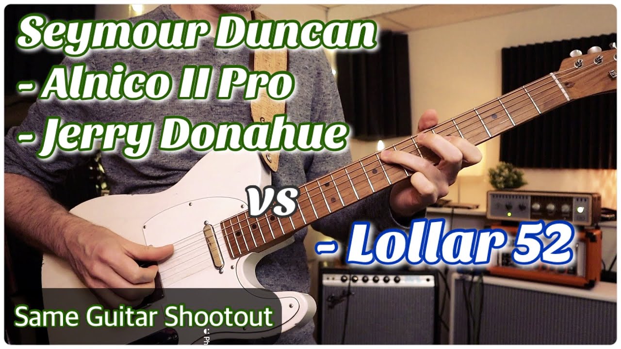 Lollar 52 vs Seymour Duncan Donahue & Alnico II Pro  (A2 Telecaster Bridge Pickup Shootout) 1 guitar
