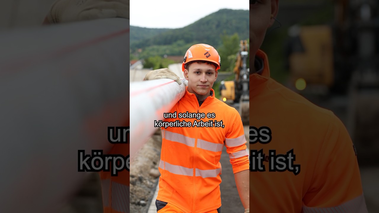 Bagger fahren in der Strassenbaulehre?🚧 