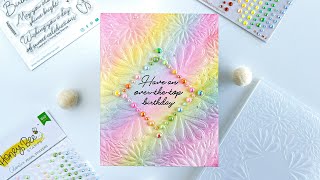 Rainbow Birthday Card Making with @NickiHeartsCards