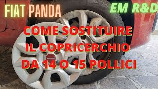 FIAT PANDA come cambiare il copricerchio da 14 o 15 pollici - How to rep. a wheel trim in the PANDA